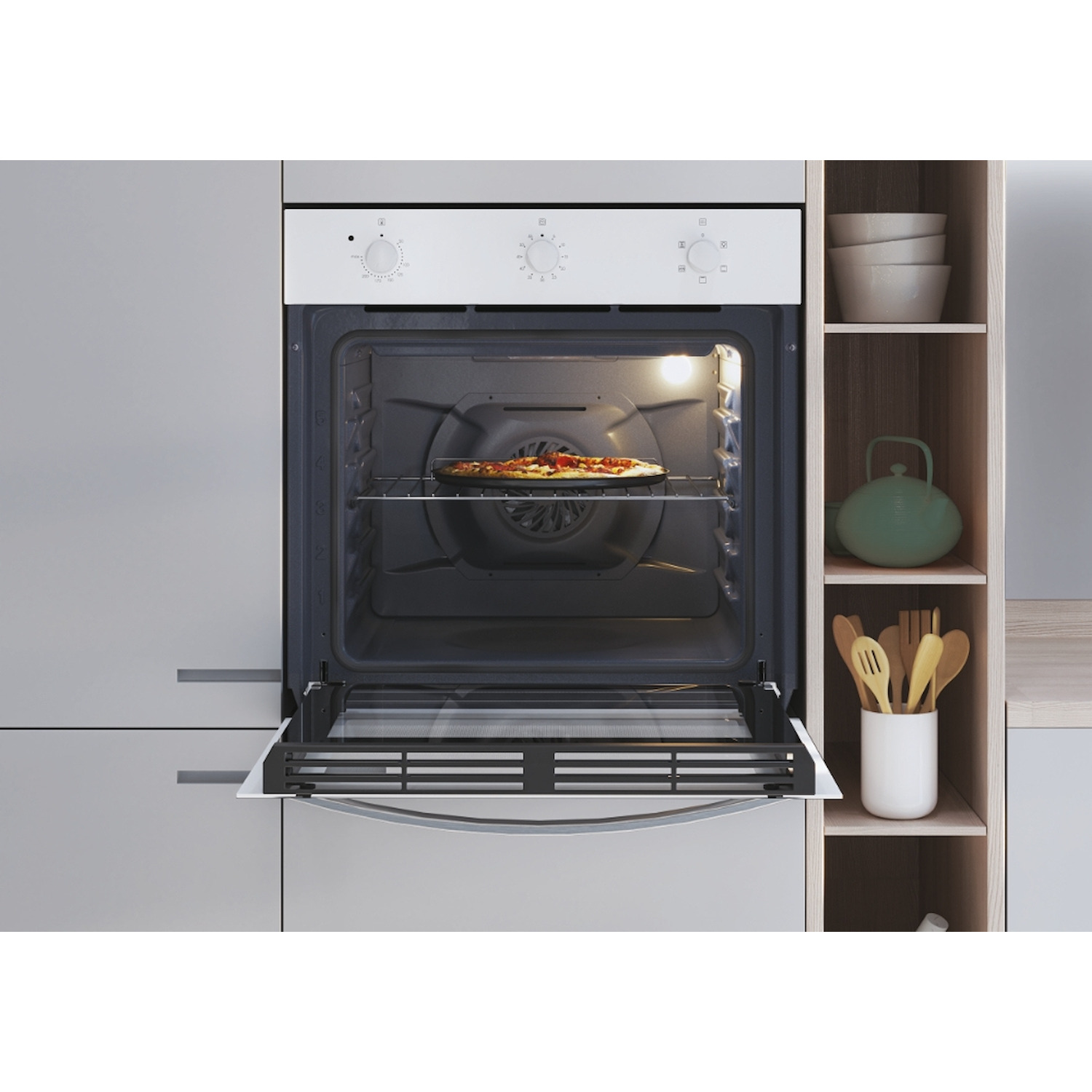 Candy Forno Elettrico Ventilato 65L Classe A Bianco Controllo Wi-Fi Grill - immagine 4